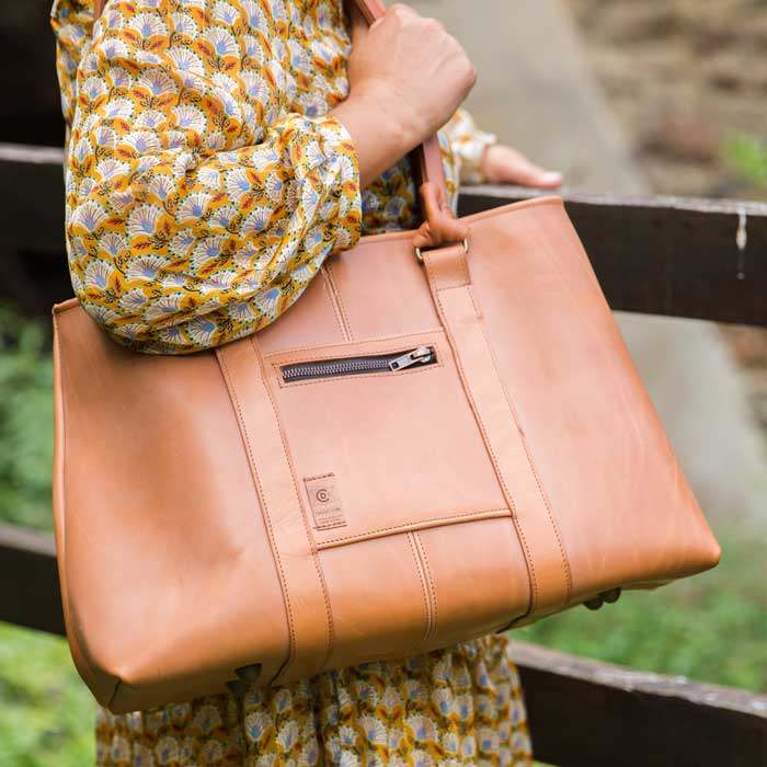 mise en situation du sac cuir coline