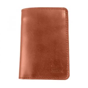 Visuel du portefeuille en cuir couleur camel