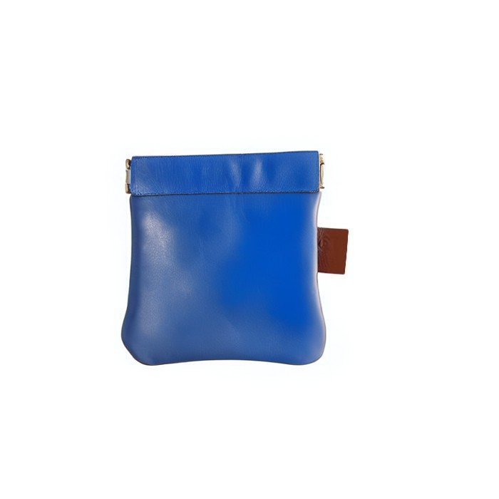 Porte-monnaie clic-clac en cuir artisanal
